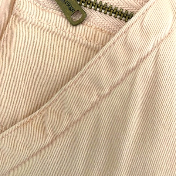 Lauren Ralph Lauren Pants 8 Pink Cargo Cotton Capris High Rise Cropped - Picture 3 of 8